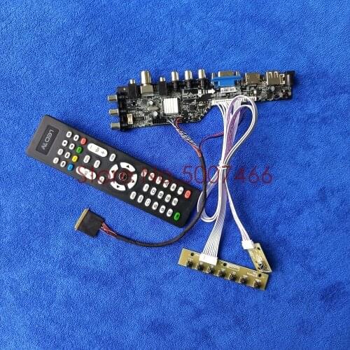For BT140GW02 V.0/V.2/V.5/V.9 VGA USB AV TV 3663 universal LVDS 40-Pin panel DVB digital 1366*768 LCD Controller board Kit