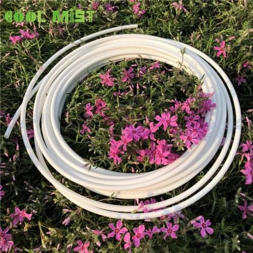 H128 Upgrade quality 10M/roll PE water system black pipe white hose for water purifier cleaner two points hose line