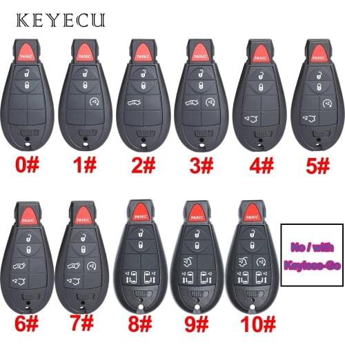 Keyecu 3/4/5/6/7 Buttons Car Remote Control Key M3N5WY783X IYZ-C01C Fob 433Mhz For Dodge Caravan Chrysler Town & Country Jeep