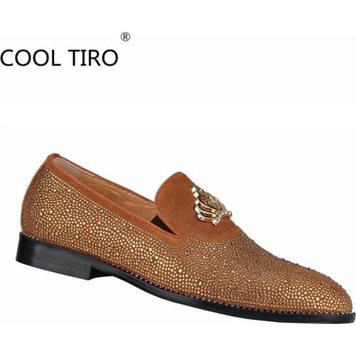 Spring Autumn seasons Diamond decoration Casual Men Leather Shoes Quality Mens Sneakers Designer Bussiness Outdoor Shoes 38-46