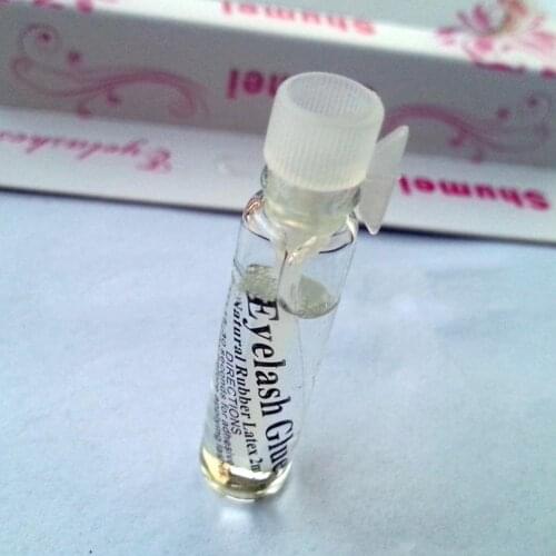 Dolls change makeup fake eyelashes with glue transparent bottle glue small glass V9K7