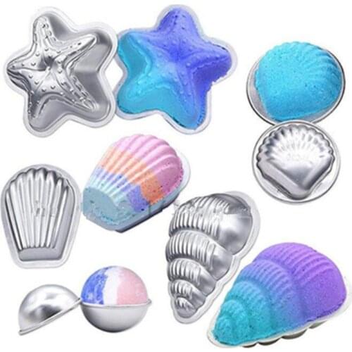 Metal Bath Bomb Mold Kit Soap Bombs Chocolate Molds Cake Pan Molds Tin DIY Handmade Bath Salt Ball Mold Pastry Mould