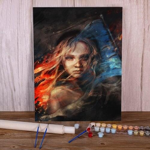 Portrait Paint By Numbers Kit Acrylic Paints 50*70 Oil Painting Handmade Crafts For Adults Art