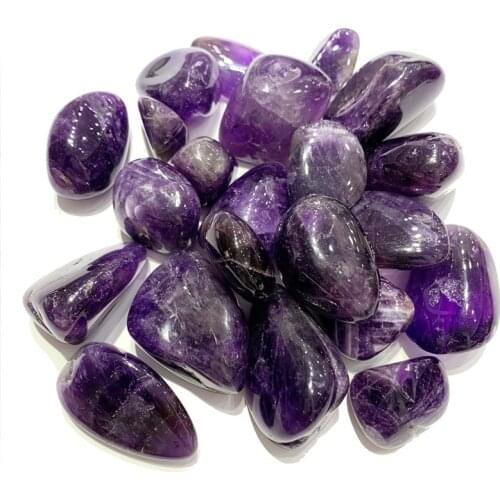 Natural Amethyst tumbled stones quartz crystals natural minerals gemstones healing decoration for gifts