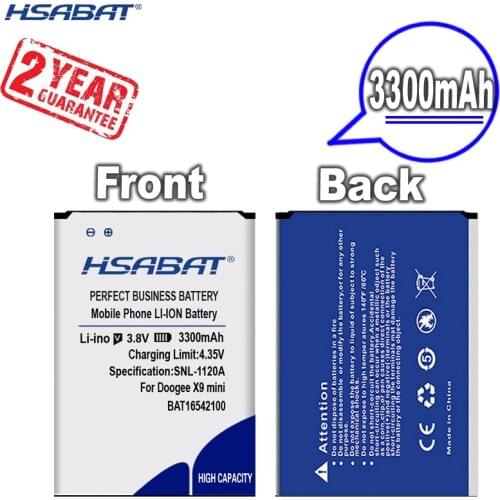 New Arrival [ HSABAT ] 3300mAh BAT16542100 Replacement Battery for Doogee X9 MINI 5.0inch