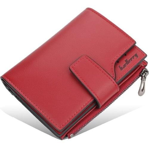 New Women Pu Leather Wallets Female Short Hasp Purses High Quality Multi-function Money Bag Lady Coin Card Holder Fashion Clutch