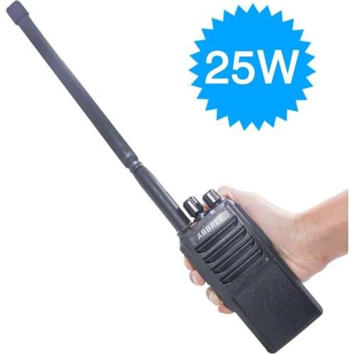 ABBREE AR-25W Walkie Talkie Output Power 25W 10W 5W UHF 400-480MHz 10Km Range Ham Radio 4000mAh Battery + Tactical Antenna