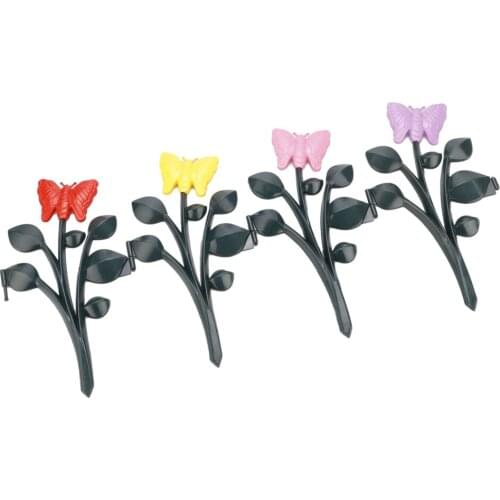 Garden And Lawn Butterfly Fence For Outdoor Yard Colourful 59*29.5cm Plastic Sunflower 1pc Flower Decorative