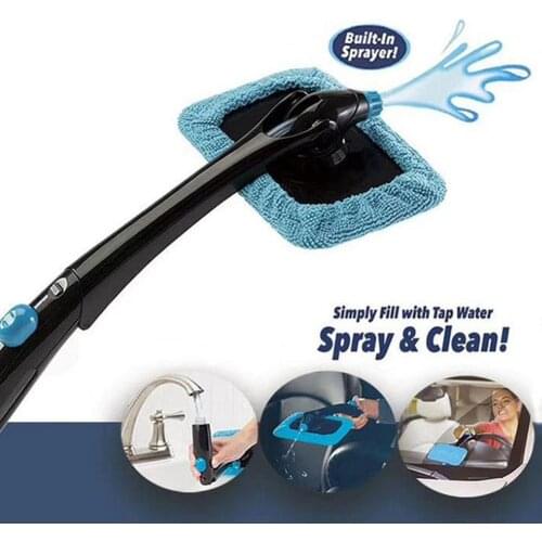 Car Wash Brush Folding Water Spray Windshield Window Cleaner Tool Truck Cleaning Water Spray Nozzle Handle Brush Car Wash Sponge