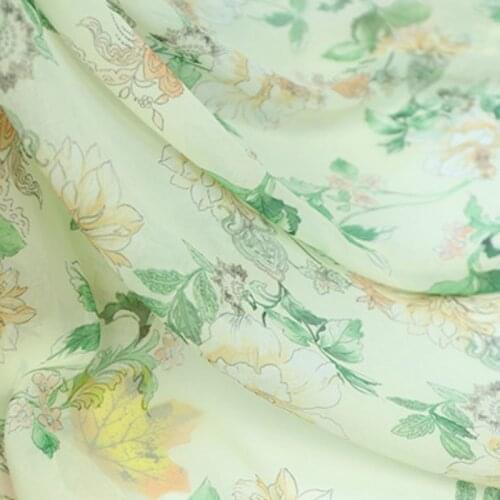 Chiffon Fabric for Wedding Dress 50D Sewing See Through Scarf Hijab Skirt Material