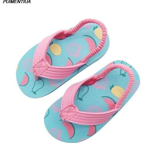 Children Slippers Boys Flip-flops Summer Casual Sandals Cartoon Waterproof Beach Shoes Baby Boys Girls Home Shoes Kids Shoes