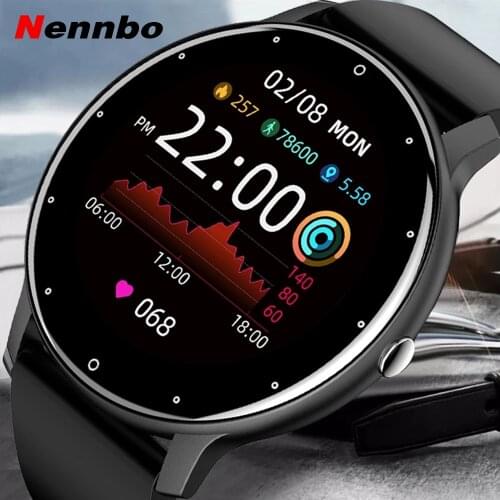 Nennbo New K21 Smart Watch Men Thermometer Women Sport Fitness Tracker Clock Body Temperature Monitor Bluetooth Smartwatch