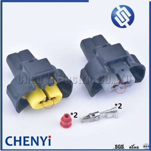 Sumitomo 2 pin car waterproof connector headlight fog light harness plug for Nissan Teana Qashqai Tiida H7 H8 H9 240PC023S4019