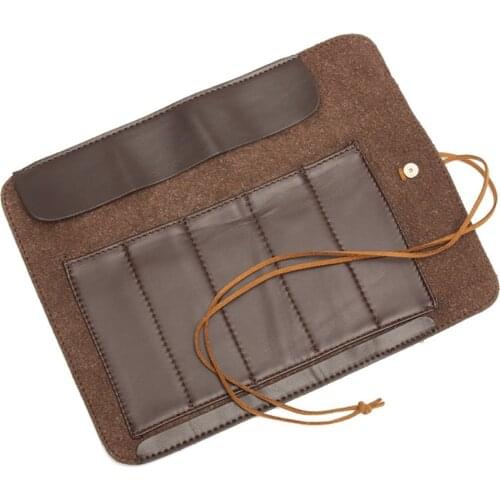 Stone Carving Tool Knife Bag Scabbard Artificial Leather Can Roll Up Bags For DIY Handmade Leathercraft Accessories