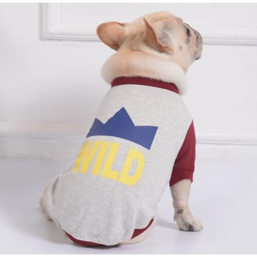 French Bulldog Sweater Pet Dog Spring Clothes for Small Dogs Pets Clothing Puppy Pug Costume Chihuahua Tshirt Yorkie Apparel