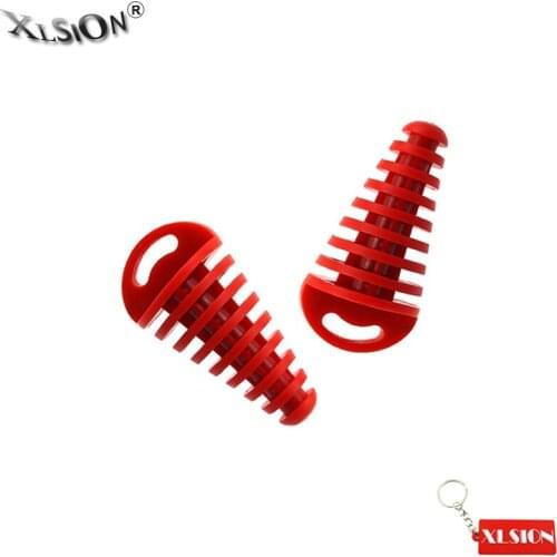 XLSION Aftermarket 2pcs Muffler Exhaust Pipe Silencer Wash Plug For 3/5" to 1 3/8" openings ATV Quad Pit Dirt Bike Scooter
