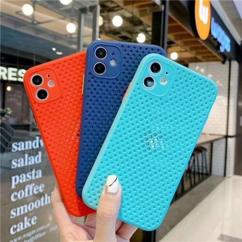 High Quality Protect Mulit Color Breathable Cooling Cover for iPhone Phone Case for iPhone 12 Pro Max XS Max 7 8 11 Pro Max X XS