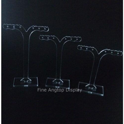 1 set=3 pieces) Acrylic Jewelry Earrings Display Holder Showcase Clear Rack Stand