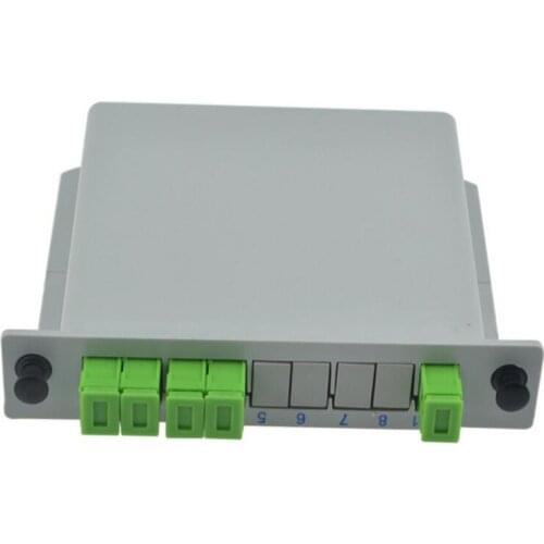 10 PCS/ Lot FTTH PLC Splitter box 1X4 splitter Fiber Optical Box SC APC PLC with 1X4 Planar waveguide type Optical splitter