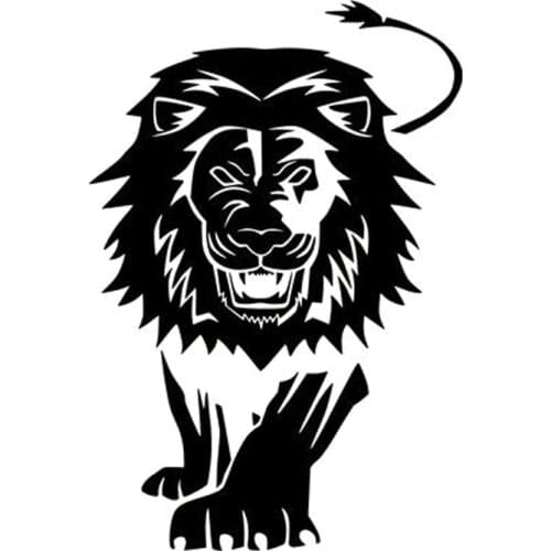 13.5X20CM WALKING MALE LION FUN Vinyl Car Sticker Motorcycle Decal Car-styling S6-2210