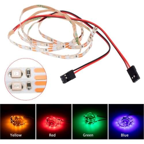 2pcs DC 5V-8V 50cm LED Light Bars Strips for RC Fixed Wing Aircraft Drone Car Truck Red/Blue/Yellow/Green