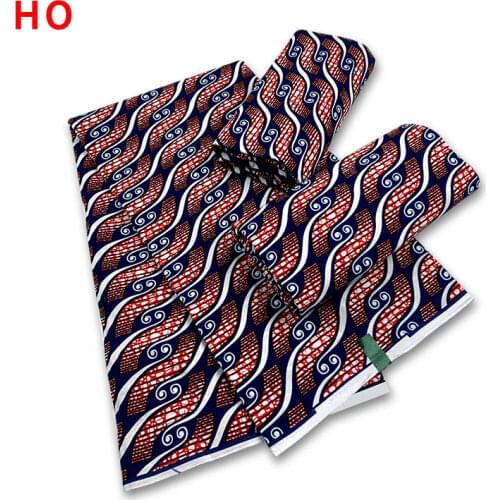 Real Best Quality Sewing Material For Clothes 100%Soft 100%Cotton Ankara Style African Wax Dye Prints Fabric 6 Yards
