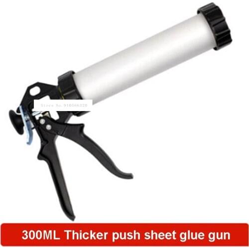 300ML Dual-use Glass Glue Gun C20512 Barrel Type Soft Silicone Gun Manual Thickening Aluminum Alloy Structure Glue Gun Hot Sale