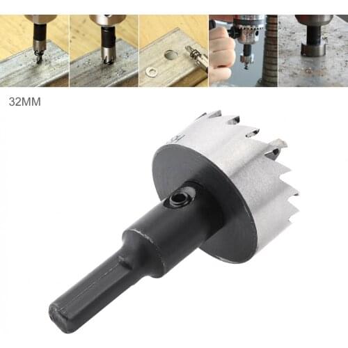 32mm HSS Hole Saw Cutter Drill Bits for Pistol Drills / Bench Drills / Magnetic Drills /Air Gun Drills