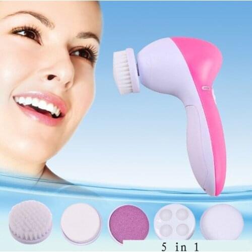 5 in 1 facial massager Cleansing Face Brush Facial Skin Cleanser Machine Dynamic Face deep clean Massager Cleansing Instrument