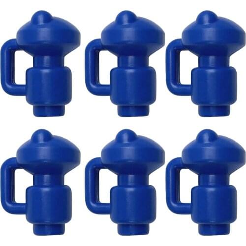 6Pcs Trampoline Pole Caps 1.5 Inch Diameter Enclosure Safety Caps for Trampoline Net Fiber Glass or Metal Rings