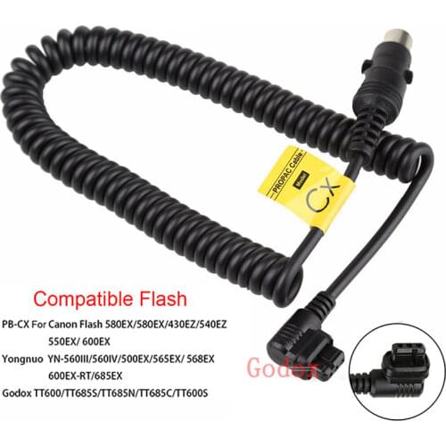 Godox PB960 PB820 Flash Battery Pack Connector CX/NX/SM/MS/LX power Cable for Canon Yongnuo Nikon Sony Metz Godox LED