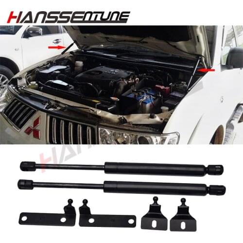 HANSSENTUNE offroad accessories 4x4 Front Bonnet Gas Strut Hood Lift Kit For Triton L200 05-14