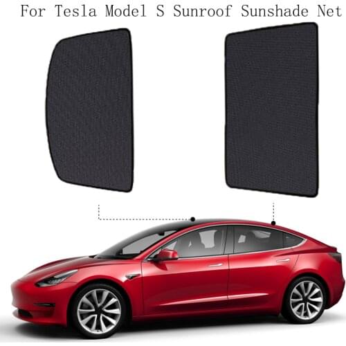 Car Sunroof Sunshade For Tesla Model S Original Front Rear Skylight Windshield Glass Roof Shading Net Auto Accessories