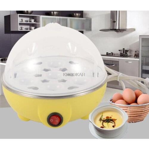 Rapid Heating Electric Egg Cooker 7 Eggs Capacity Boiler Steamer Pan Portable Kitchen Cooking Tools Utensil Cookware EU US