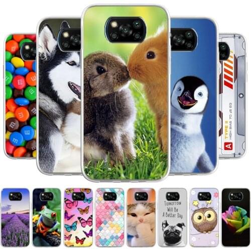X3 Poco X3 Pro NFC F3 Case For Xiaomi Poco F2 Pro M2 M3 X2 Pocophone F1 Funda On Xiaomi K40 K30 Pro Little x3 nfc Houses Cover