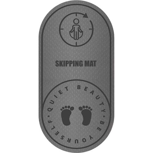 Skipping Mat-Household Silent Noise Floor Print Extra Thick Non Slip Exercise & Fitness Mat for Types of Yoga