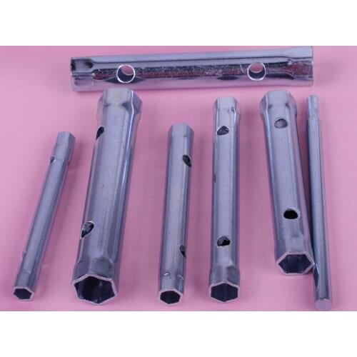 LETAOSK 7pcs Steel 6-17mm Tubular Box Wrench Tube Spanner Metric Socket Set Tool Kit Accessories
