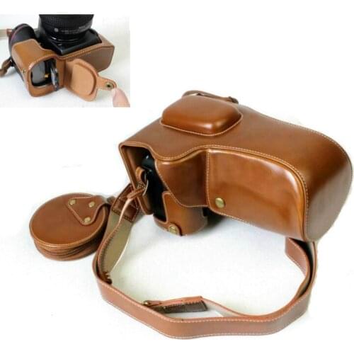 New Luxury Vintage Camera Case Bag For Nikon D7500 Camera Bag Cover With strap + Mini Pouch + Battery open easy