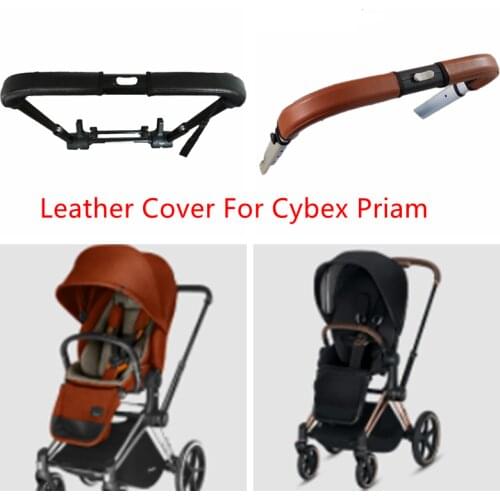 New Protective Leather Pu Armrest Cover For Cybex Priam Stroller Handles Cases Cover Bumper Covers Handle Pram Bar Accessories