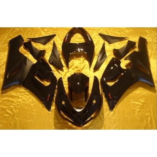 All gloss black Fairing KIT for KAWASAKI Ninja ZX6R 05 06 Injection mold ZX-6R 2005-2006 ZX 6R 636 05 06 zx6r Fairings body kit