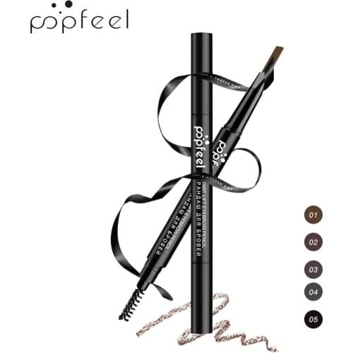 POPFEEL MAKEUP Micro Brow Pencil, Eyebrow Pencil, Soft Brown, 1 Count