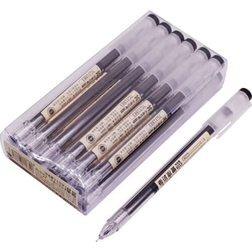 3 Boxes 36 pcs Student Exam Gel Pen Large Capacity Ink 0.5mm Needle Tip Student Stationery Office Writing Pen Smooth Writing