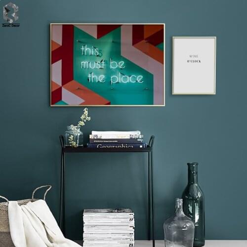 Modern NEON Canvas Art Posters and Prints Wall Picture Painting Home Decor for Living Room Decoration