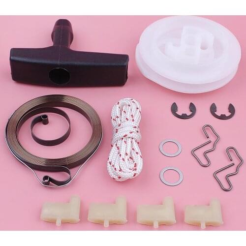 Recoil Starter Pulley Spring Handle Grip Rope Pawl Kit For Stihl MS290 029 MS390 039 Chainsaw Replacement Spare Tool Part
