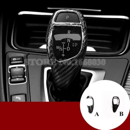 Carbon Fiber Gear Shift Knob Cover For BMW 7 Series F01 F02 2009-2015 Car accesories interior Car Trim
