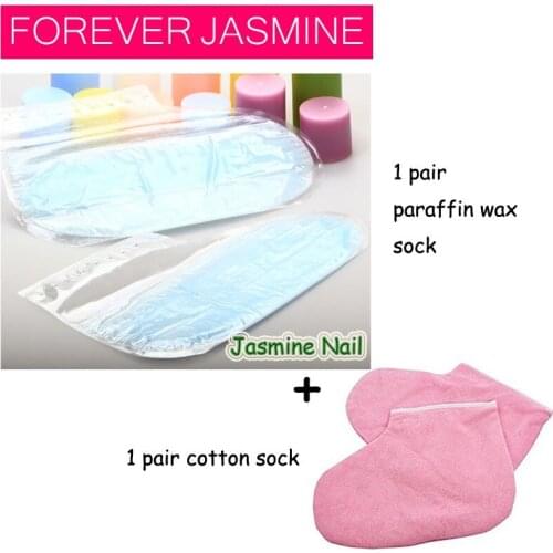 FOREVERJASMINE White Tea Moisturizing Paraffin Therapy Paraffin Wax Treatment Cotton Mittens Gloves for Wax Whitening Manicure