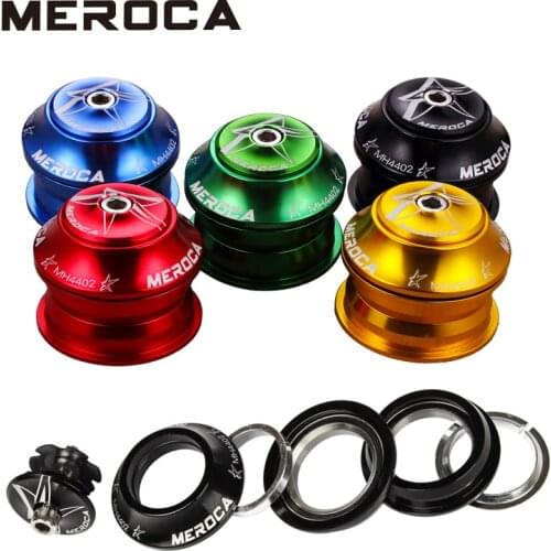 MEROCA Bicycle Headset 44mm Built-in Straight Tube Aluminum Alloy MTB Steer Column Integrated System Fork accessories