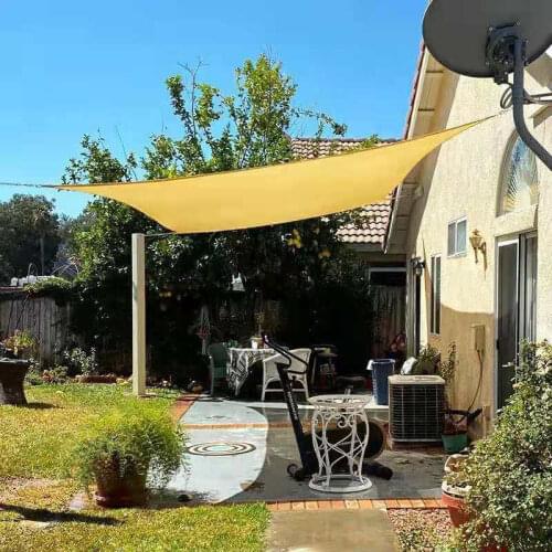 2 x 3 M/pcs Rectangle PU Waterproof fabric Sun Shade Sail for garden net shades awning