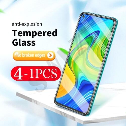 4-1Pcs tempered glass smartphone for Redmi 10X 9 9i 9T 9A 9C note 10 10s 9T 9s pro MAX protective film phone screen protector
