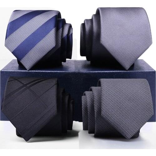 Gentlemen Business Ties 6CM Slim Tie For Men Fashion Formal Neck Tie High Quality Business Suit Work Party Necktie With Gift Box